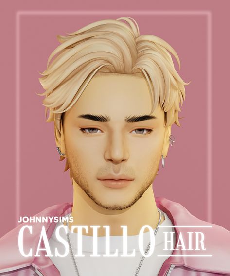 Castillo Hair | Patreon Sims4 Men Hair, Masc Hair, Sims 4 Men Cc, Sims 4 Best Mods, Sims 4 Packs, Sims4 Custom Content, Sims 4 Hair Male, Sims Outfits, Sims 4 Tsr