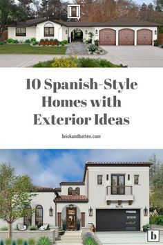 Spanish Home Exteriors, Spanish House Exterior, Spanish Style Home Exterior, Modern Spanish Style Homes, Spanish Style Exterior, Spanish Mediterranean Homes, Modern Spanish Style, Spanish Exterior, Mediterranean Homes Exterior