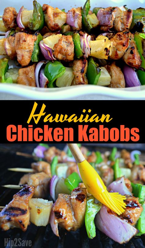 Sweet and Savory Hawaiian Chicken Kabobs – Hip2Save Sweet Hawaiian Chicken Recipe, Hawaiian Chicken Skewers, Hawaiian Grilled Chicken, Tailgate Foods, Hawaiian Chicken Kabobs, Traeger Cooking, Hawaiian Chicken Recipes, Chicken Kabob Recipes, Nourishing Recipes