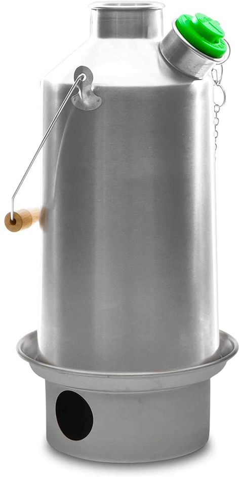 Amazon.com: Kelly Kettle Camp Stove Stainless Steel - Boils Water Within Minutes, Uses Natural Fuel, and Enables You to Rehydrate Food or Cook a Meal (Medium Scout) : Sports & Outdoors Kelly Kettle, Hydrating Foods, Bbq Wood, Camping Kettle, Alcohol Stove, Stainless Steel Kettle, Rocket Stove, Emergency Preparedness Kit, Rocket Stoves