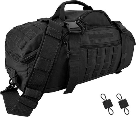 Amazon.com | EASY BW 65L Large Travel Duffle Bag Military Tactical Backpack, Army Assault Pack 3 Day Bug Out Bag Rucksack for Outdoor Sport Hiking Camping with Molle System | Sports Duffels Dog Pooper Scooper, Military Bags With Multiple Pockets For Everyday Use, Military Travel Bag With Pockets, Durable Black Military Bags, Military Travel Bags With Adjustable Strap, Molle System, Military Style Outdoor Bag With Adjustable Strap, Tactical Backpack, Travel Duffle