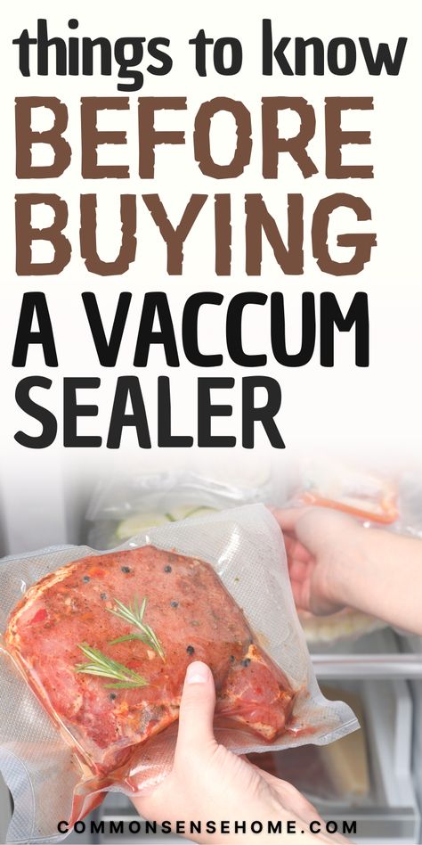 Vacuum Sealer Machine, Vacuum Sealer Meals, Food Sealer Vacuum, Vacuum Seal Recipes, How To Use Food Saver Vacuum Sealer, How To Vacuum Seal Food, Food Saver Ideas Meal Planning, Vaccume Sealer For Food Storage, Vacuum Sealed Freezer Meals