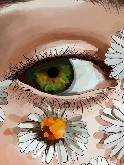 Green eyes. Digital art Green Eyes Illustration, Green Eye Painting, Green Eyes Digital Art, Green Eye Drawing, Green Eyes Painting, Green Eyes Drawing, Green Eyes Art, Eyes Digital Art, Green Brown Eyes