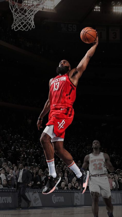 James Harden Rockets Wallpaper, James Harden Houston Rockets, James Harden Wallpapers Houston Rockets, Houston Rockets Wallpapers, James Harden Wallpapers, Nba Edits, James Harden Rockets, Basketball Painting, Nba Superstars