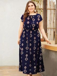 Plus Size Dresses For Party, Plus Size Dresses Formal, Plus Size Bohemian, Printed Long Dresses, Curvy Dress, Plus Size Kleidung, Moda Plus, Women Long Dresses, Dresses To Wear To A Wedding