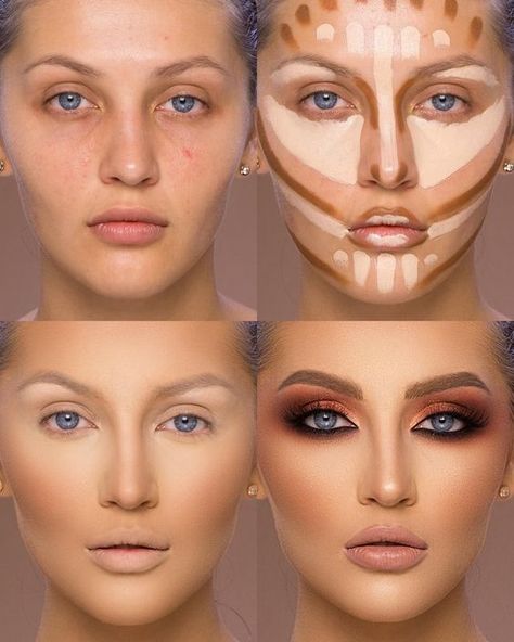 Teknik Makeup, Contouring For Beginners, Makeup Contouring, Best Contouring Products, Mekap Mata, Makeup Tip, Makeup Spray, Smink Inspiration, Makeup Course