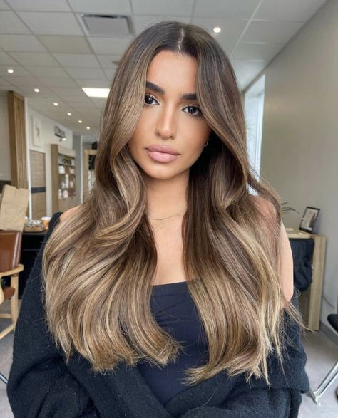 Bronde Balayage Light Skin, Flambalayage Hair, Brunette Balayage Hair For Fair Skin, Beige Bayalage Brunette, Sophia Umansky Hair, Hairlights In Brown Hair, Ashy Caramel Balayage, Brunette Balayage Hair Fair Skin, Brown Balayage Pale Skin