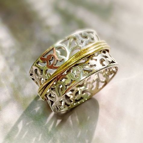 Silver Celtic Rings, Celtic Ring, Celtic Rings, Meditation Rings, Silver Spinner Rings, Rings Silver, Thumb Ring, Spinner Ring, Celtic Jewelry