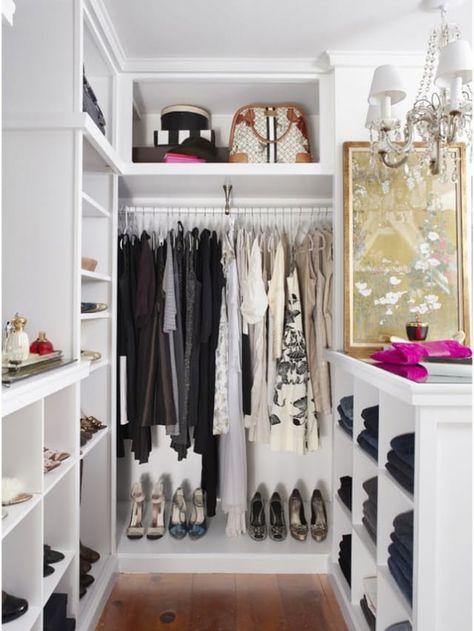 You Can Conquer Your Clothing Storage Without a Closet. Here are 6 Strategies. | Apartment Therapy Small Walk In Closet Design, Ideas De Closets, Small Walk In Closet Organization, Diy Kast, Ideas Armario, Small Dressing Rooms, Small Walk In Closet, Organized Closet, Walking Closet