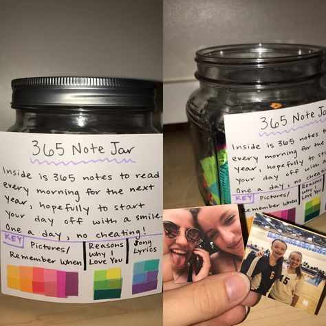 365 Jar Ideas Note, 365 Note Jar Ideas What To Write, Note Jar Ideas Messages, 365 Notes In A Jar Messages, 365 Notes, 365 Note Jar, Aesthetic Diys, Note Jar, Message Jar