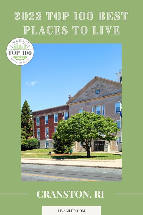 Cranston, Rhode Island, is one of the best places to live in the U.S. due to its suburban feel, outdoor recreation opportunities and strong business community. #CranstonRhodeIsland #bestplaces2023 #Top100PlacesToLive #livability Cranston Rhode Island, Places To Live, Community Business, Best Places To Live, Garden City, Affordable Housing, Community Events, Best Cities, Colleges And Universities