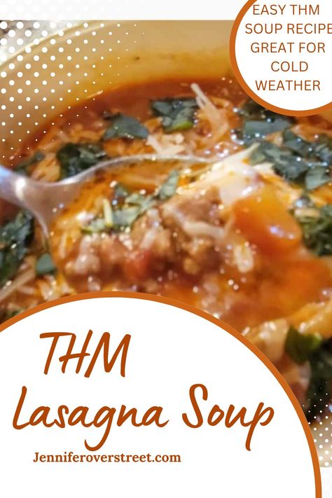 Thm Trimmy Bisque, Thm Soup Recipes Crock Pot, Thm Lazy Lasagna Recipe, Trim Healthy Mama Soup, Trim Healthy Mama Soup Recipes, Low Carb Lasagna Soup, Thm Soup Recipes, Thm Crockpot, Thm Soup