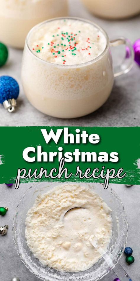 Best Holiday Punch, White Christmas Punch, Party Food Christmas, Brunch Christmas, Christmas Drinks Nonalcoholic, Christmas Morning Punch, Punch Christmas, Holiday Punch Recipe, Christmas Party Drinks