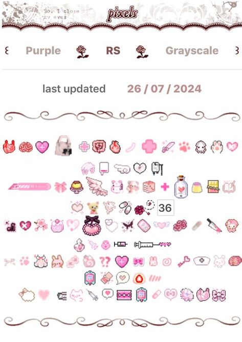 Cute Discord Emojis Transparent Png, Discord Emoji Aesthetic, How To Get Cute Symbols On Phone, Cute Symbol Website, Blinkies Website, Click For Cute Symbols, Cute Banner Ideas, Discord Description Ideas, Aesthetic Discord Emojis