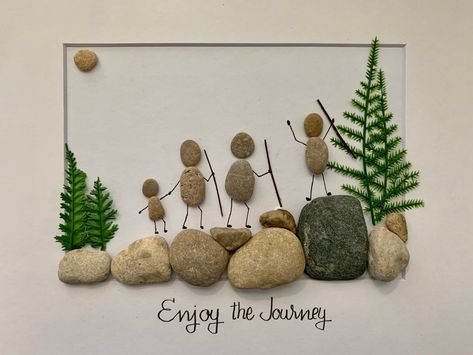 Rock Art Pictures, Hiking Family, Family Stone, Mount Whitney, Pebble Art Family, Family Hiking, Yosemite Falls, Hiking Gifts, Round Rock