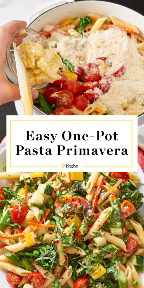 Spaghetti Primavera, Italian Spinach, Easy Pasta Primavera, Ricotta Spinach, Pasta Primavera Recipe, Butter Pasta, Lasagna Pasta, Pasta Primavera, Pasta Pot