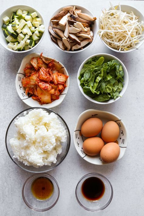 Skillet Dolsot Bibimbap | Pickled Plum Dolsot Bibimbap, Asian Food, Korean Food, Skillet, Asian Recipes, Plum