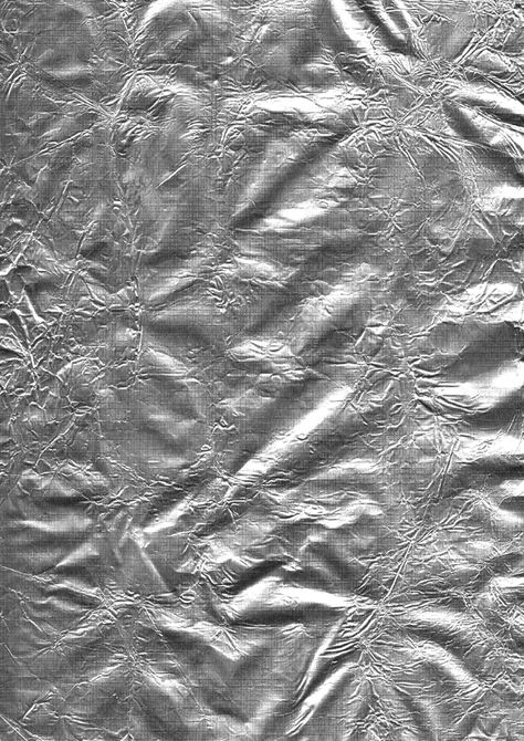 Metallic Texture, Texture Inspiration, Textile Texture, Gray Aesthetic, Metal Texture, Surface Textures, Silver Foil, Color Textures, Silver Leaf