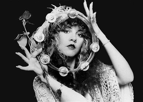 Stevie Nicks, A Woman, Vinyl, Hair, White, Black