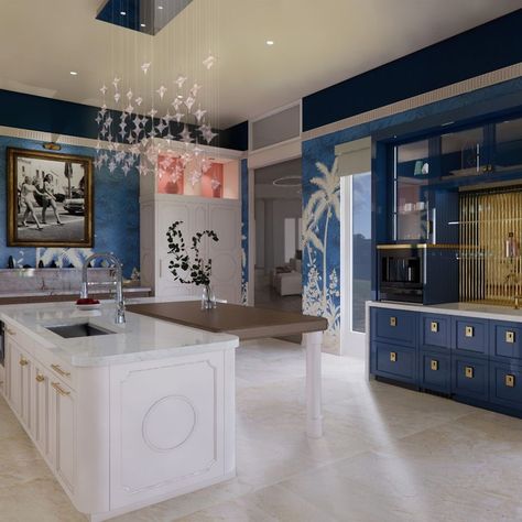 kips bay palm beach 2024 room renderings West Palm Beach Interior Design, Cabana Bathroom, Palm Beach Interior Design, Beach 2024, Palm Beach Decor, Palm Beach Chic, Nautical Chic, Monochromatic Fashion, Scenic Wallpaper