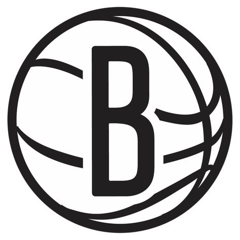 Brooklyn Nets Logo Basketball Nets, Basketball Stats, Brooklyn Nets Logo, Nba Logos, Golden Knights Hockey, Knicks Basketball, Graffiti Tattoo, Basketball Net, Nba Logo