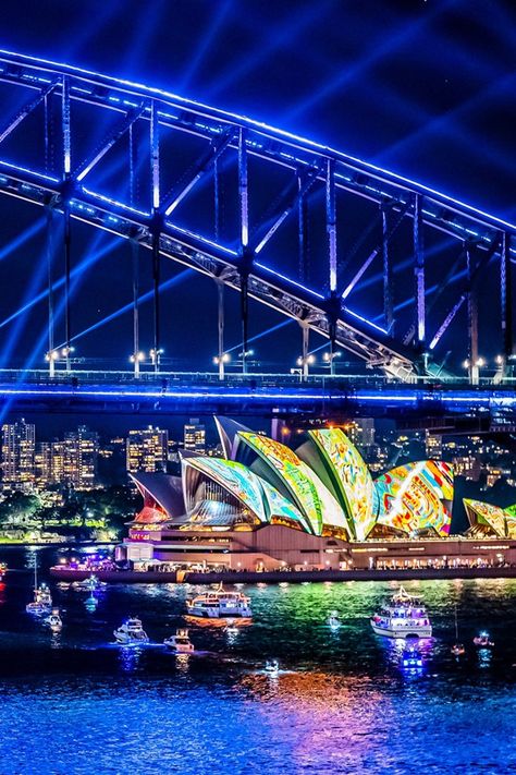 Vivid is back to light up Sydney in 2023 | Better Homes and Gardens Drone Show, Getting Rid Of Rats, Vivid Sydney, Australian Travel, Deck Lighting, Homes And Gardens, Our Solar System, Nalu, Australian Artists