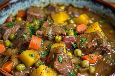 Mulligan Stew recipe Mulligan Stew Recipe, Mulligan Stew, Best Scalloped Potatoes, Air Fryer Recipes Dessert, Scalloped Potato Recipes, Low Carb Salad, Beef Stew Meat, Stew Meat, Beef Stew Recipe