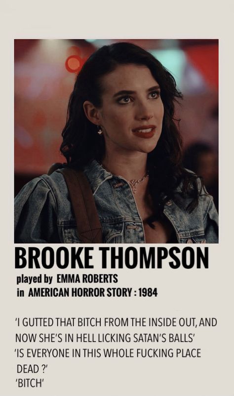 Emma Roberts Movies, Brooke Thompson, Robert Movie, Most Paused Movie Scenes, Emma Roberts, Horror Story, American Horror, American Horror Story, Why People