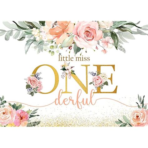 Onederful Backdrop, 1 Year Birthday Party Ideas, Little Miss Onederful, 1st Birthday Backdrop, Miss Onederful, Fairy Garden Birthday Party, Birthday Party Background, Floral Birthday Party, 1st Birthday Party Decorations