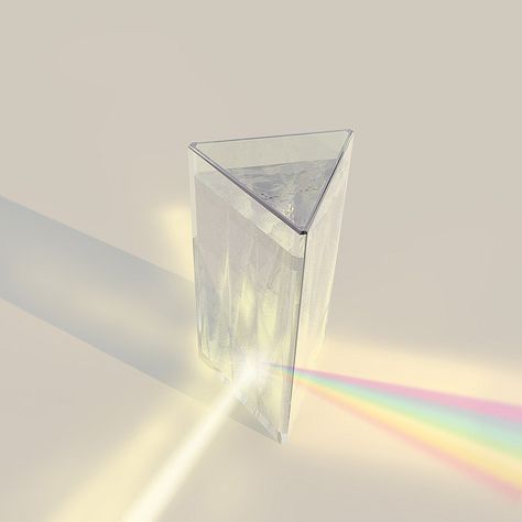 This glass has the prism form. It’s ideal for use in the open air. The glass bottom is a prism which refracts solar beams and forms a rainbow. The liquid in a glass can refract light too (it depends on that, than the glass is filled). Prism Of Light, Prism Aesthetic, Glass Refraction, Light Prism, Prism Light, Glass Prism, Cards Display, Light Refraction, Rainbow Prism