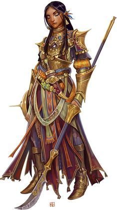 Polearm Fighter Illustration Fantasy, Pathfinder Character, Model Sheet, Fantasy Warrior, Arte Fantasy, Fantasy Rpg, Fantasy Inspiration, Dnd Characters, Fantasy Artwork