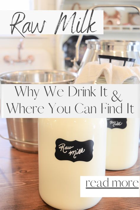 Curious about raw milk but aren't sure of it's health benefits? Wondering how you would be able to get your hands on some of natures amazing goodness? In this post I talk about where to source raw milk in your area, why we drink it, and why you might want to incorporate it into your diet too! I give you resources to help you find out if it's the right fit for you and your family. #rawmilk #cows #jerseycows #milk #farm #diet #simpleliving #organic #country #dairy #oldways #primitivelife Low Fat Smoothie Recipes, Homesteading Aesthetic, Fun Coffee Drinks, Diy Homesteading, Coffee Recipes Hot, Low Carb Smoothie Recipes, Cold Brew Recipe, Types Of Chickens, Breakfast Smoothie Recipes