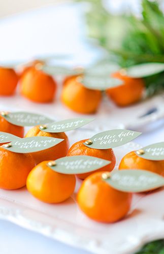 Citrus Wedding, Orange Party, Orange Wedding, Inspiration Wedding, Limes, Bridal Shower Theme, Wedding Food, Wedding Themes, Place Cards