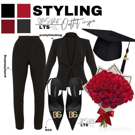 Graduation Pictures Outfits, Graduation Outfits For Women, Nursing Graduation Pictures, Grad Cap Designs, Stylist Outfit, Fasion Outfits, Outfit Inspired, Senior Picture Outfits, Classy Girl