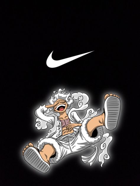 Nike Anime Wallpaper, Luffy Nike, Hypebeast Iphone Wallpaper, Nike Wallpapers, Red And Black Wallpaper, Graph Paper Designs, Cool Nike Wallpapers, Anime Lock Screen Wallpapers, Anime Lock Screen