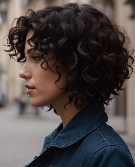 Short Curly Party Hairstyles, Curly French Bob Haircut, Short Curly Highlighted Hair, Edgy Curly Bob, Curly Bob Fine Hair, Short Layered Curly Hair Natural Curls Bob Hairstyles, Short Choppy Curly Hairstyles, Short Curly Hair 2024, Diy Short Curly Haircut At Home