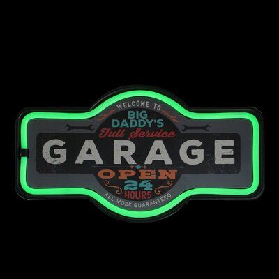 Rope Lighting, Neon Rope, Green Led Lights, Neon Wall Signs, Neon Style, Mechanic Garage, Marquee Sign, Garage Signs, Neon Fashion