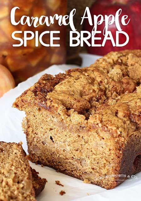 Caramel Apple Spice Bread Apple Spice Bread, Pear Pie Filling, Sweet Quick Bread, Quick Apple Dessert, Fall Desserts Apple, Making Apple Pie, Apple Pie Bread, Caramel Apple Spice, Quick Bread Recipe