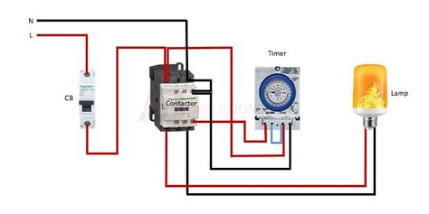 Timer and Contactor wiring diagram Contactor Wiring Diagram, Electrical Circuit, Electrical Circuit Diagram, Digital Timer, Circuit Breaker, Circuit Diagram, Circuit Board, Youtube Video, We Need