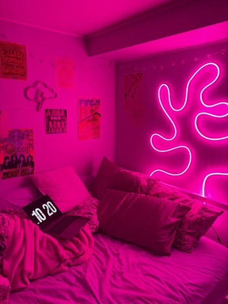 Protect your living room, bedroom, playroom or kid's stuff as your own style space with gorgeous custom neon signs. Add a stunning addition to your birthday party, wedding ceremony, valentine's day, bridal party, graduation party, baby shower party. Our large neon signs to complete that boring empty space in an office or store. We invite you to gift your loved ones a special neon sign that illuminates their names and makes them shine. It is also a perfect gift for Birthdays, Weddings, Valentine Led Lights Dorm Room Aesthetic, Dorm Room Ideas Neon Sign, Neon Light Dorm Room, Neon College Dorm, Dorm Room With Led Lights, Neon Rope Light Ideas Bedroom, Single Dorm Room Ideas Pink, Led Dorm Room Ideas, Dorm Room Neon Sign