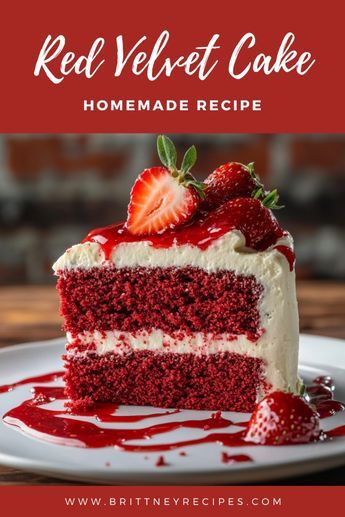 Indulge in the BEST Red Velvet Cake Recipe! 🎂❤️ This classic cake is rich, moist, and topped with a smooth cream cheese frosting that will melt in your mouth. Perfect for special occasions or just because! #RedVelvetCake #BakingLove #DessertGoals #BestCakeEver Best Ever Red Velvet Cake Recipe, Best Red Velvet Cake Recipe From Scratch, Res Velvet Cake, Sugar Free Red Velvet Cake Recipe, Moist Red Velvet Cake Recipe, Best Red Velvet Cake Recipe, Red Velvet Cake Recipe Easy, Red Velvet Cakes, Velvet Desserts