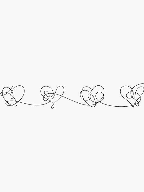 Bts Tattoos, Bts Love Yourself, Black Stickers, Outline Art, Bts Drawings, Simplistic Tattoos, Mini Tattoos, Line Art Drawings, Tiny Tattoos