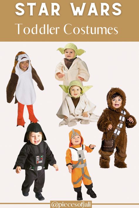 Toddler Star Wars Costume, Star Wars Family Costume, Star Wars Family Halloween Costumes, Family Star Wars Costume, Porg Costume, Star Wars Family Costumes, Rey Costume, Star Wars Halloween Costumes, Kids Holidays