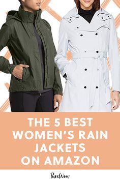 The 5 Best Womens Rain Jackets on Amazon #purewow #shopping #shoppable #fall #fashion #wardrobe #coat #style  The 5 Best Womens Rain Jackets on Amazon #purewow #shopping #shoppable #fall #fashion Rain Jacket Outfit, Amazon Fall Fashion, Best Rain Jacket, Short Rain Boots, Waterproof Rain Jacket, Rain Rain, Hooded Rain Jacket, Rain Jacket Women, Raincoats For Women