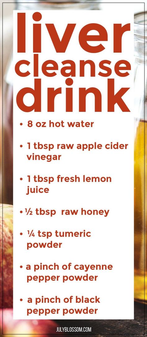 Liver Cleanse Drink with Apple Cider Vinegar #LiverHealthMatters #HealthyLiverHappyLife #LiverWellness #SupportLiverHealth #LiverDetoxTips #LiverDietIdeas #CleanLiverCleanLife #LiverCareJourney #NourishYourLiver #LiverLovingFoods Liver Cleanse Drink, Liver Healthy Foods, Cleanse Drink, Healthy Liver Diet, Cleansing Drinks, Cleanse Your Liver, Liver Diet, Turmeric Health Benefits, Natural Colon Cleanse