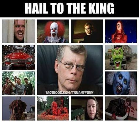 Stephen King Birthday, Halloween Funnies, Stephen Kings, Steven King, Stephen King Movies, Horror Fanatic, Stephen King Books, King Birthday, Horror Lovers