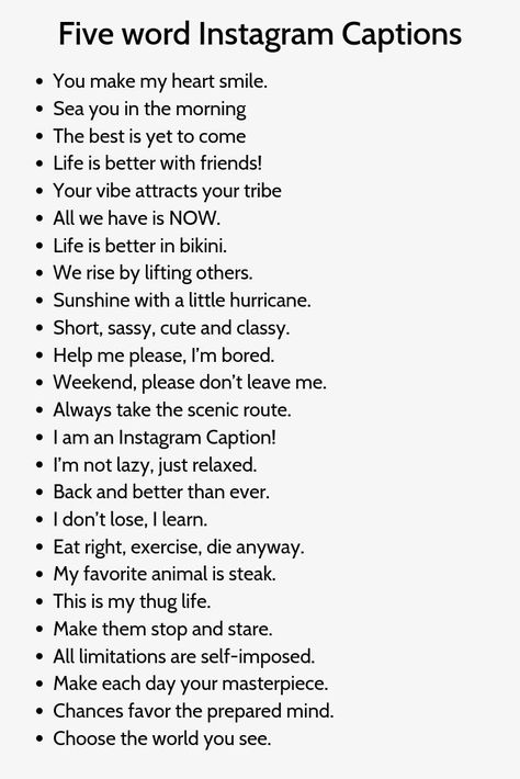 Badass Captions, Instagram Captions For Pictures, Instagram Caption Lyrics, Summer Instagram Captions, Ig Caption, Caption Ig, Short Captions, Insta Caption, One Word Instagram Captions