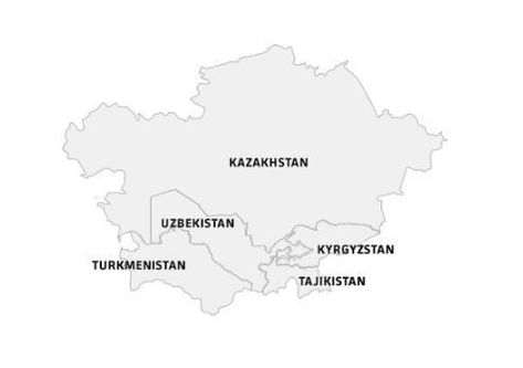 map of Central Asia with 5 stans Central Asia Map, Asia Continent, Asia Map, Silk Road, Group Tours, Central Asia, Asia Travel, Travel Bucket, Travel Bucket List