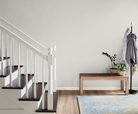 Color of the Month: Painter's White | Colorfully BEHR Behr Painters White, Hall Colour Ideas, Hall Color, Hallway Paint Colors, Hallway Ideas Diy, Hallway Paint, Hall Colour, Behr Colors, Behr Paint Colors