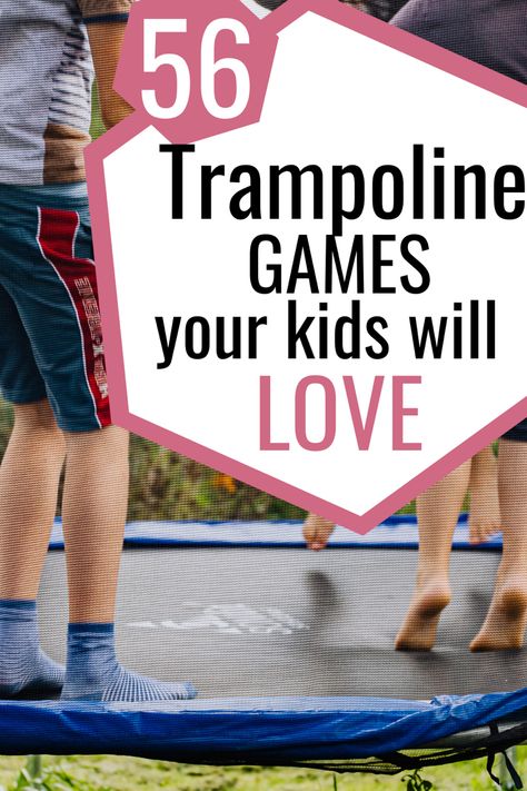 Kids jumping on trampoline Fun Trampoline Ideas, Trampoline Games For Kids, Fun Trampoline Games, Games To Play Inside, Trampoline Ideas, Games To Play Outside, Old Trampoline, Trampoline Games, Trampoline Party